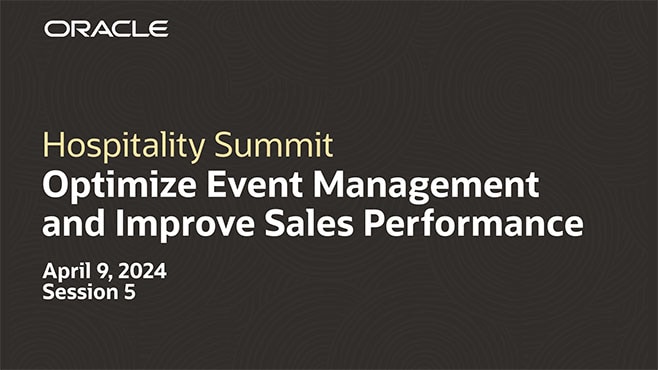 Optimize Event Management and Improve Sales Performance
