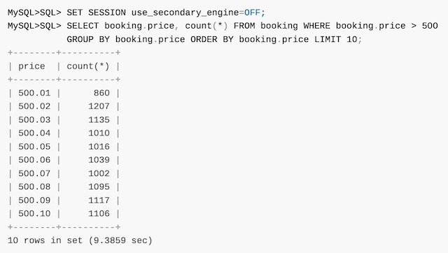 screenshot of mysql query 3
