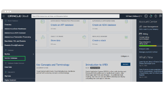 Oracle Cloud Account Login