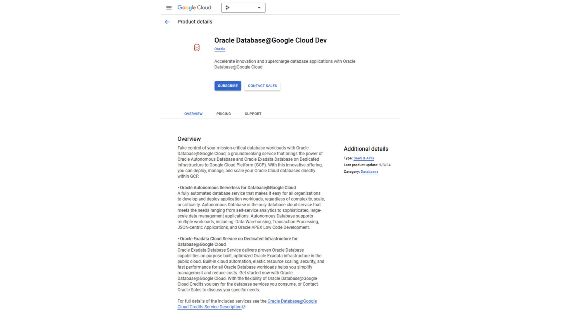 Simplified purchasing view