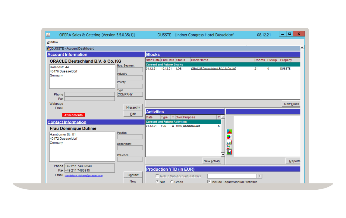 Opera 5 Analyzer reports