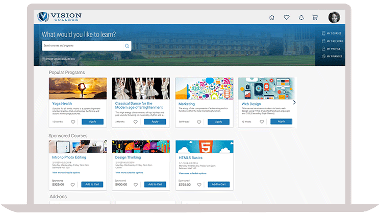 Higher Education product tours