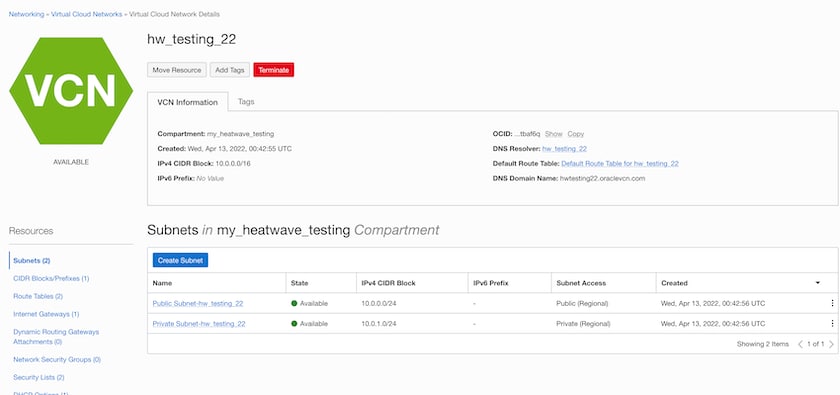 screenshot of security list