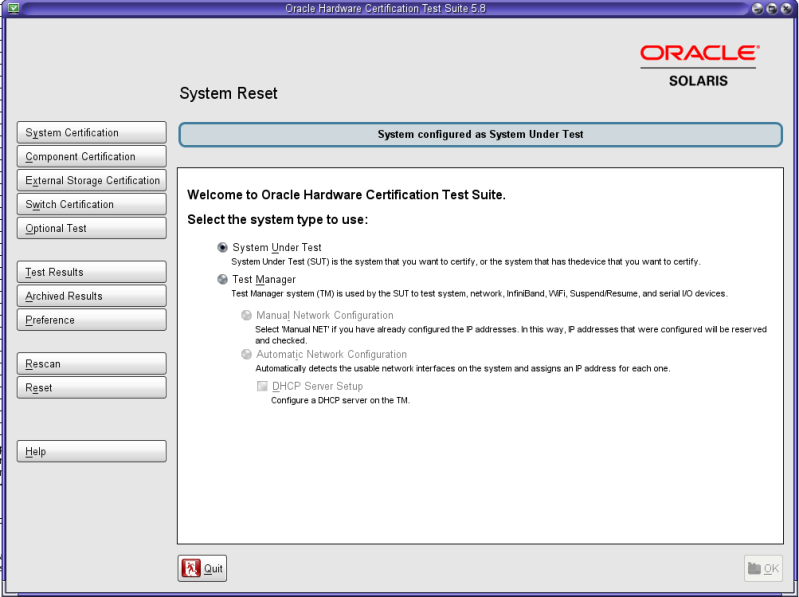 image:Reset Oracle HCTS